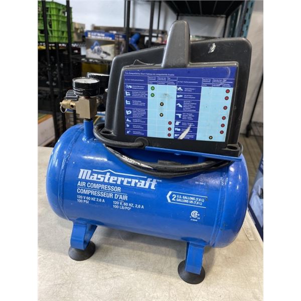 MASTERCRAFT 2 GALLON AIR COMPRESSOR