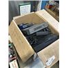 Image 2 : 2 BOXES OF ASSORTED ELECTRONICS, TRIPOD, NETWORK COMPONENTS ETC