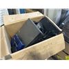 Image 3 : 2 BOXES OF ASSORTED ELECTRONICS, TRIPOD, NETWORK COMPONENTS ETC