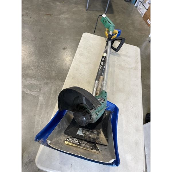 LOT OF GARDEN TOOLS, WEED WHIPPER, ETC
