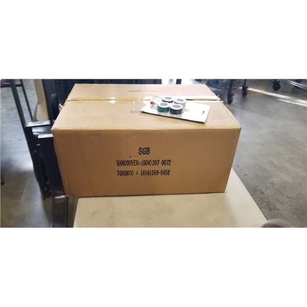 NEW CASE OF ELECTRICAL TESTERS WITH 4PC ELECTRICAL TAPE, 144 SETS TOTAL