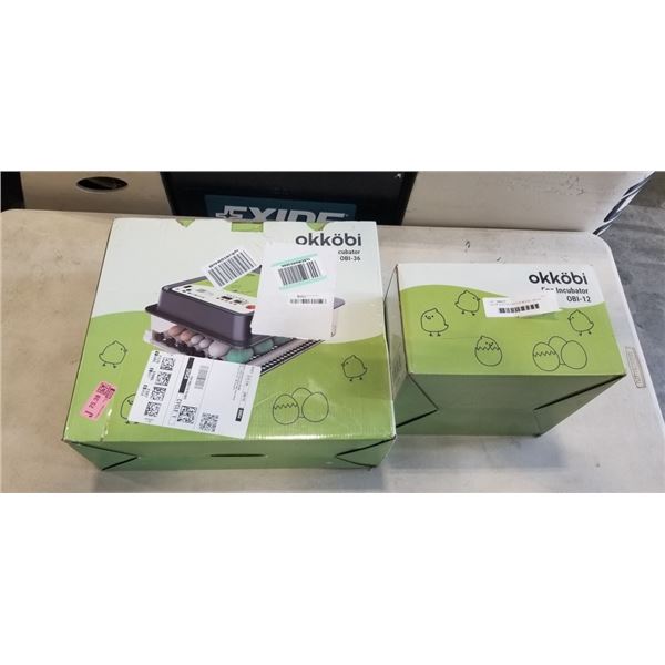 OKKOBI EGG INCUBATOR MODEL OBI-36 AND OKKOBI EGG INCUBATOR MODEL OBI-12
