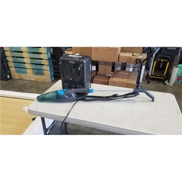 THERMOSPHERE HEATER MODEL FW606-15A (WORKING) AND BISSELL VACUUM CLEANER MODEL 2030C