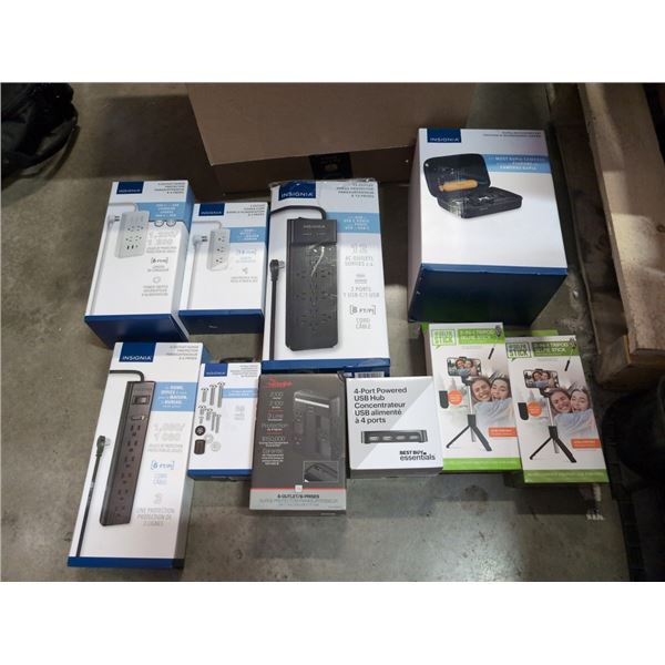 BOX OF VARIOUS ELECTRONICS MSRP  $200