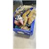 Image 1 : PLASTIC TOTE OF GARDEN GNOMES AND DECORATIONS
