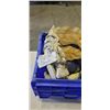Image 3 : PLASTIC TOTE OF GARDEN GNOMES AND DECORATIONS