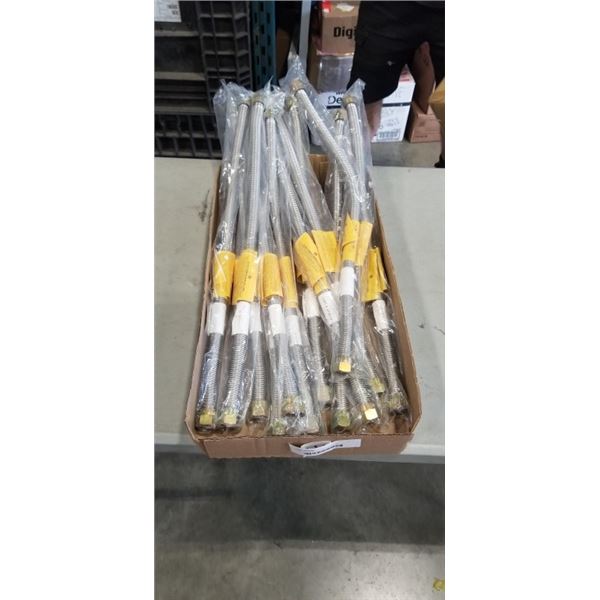 TRAY OF NEW FLEXIBLE GAS LINE