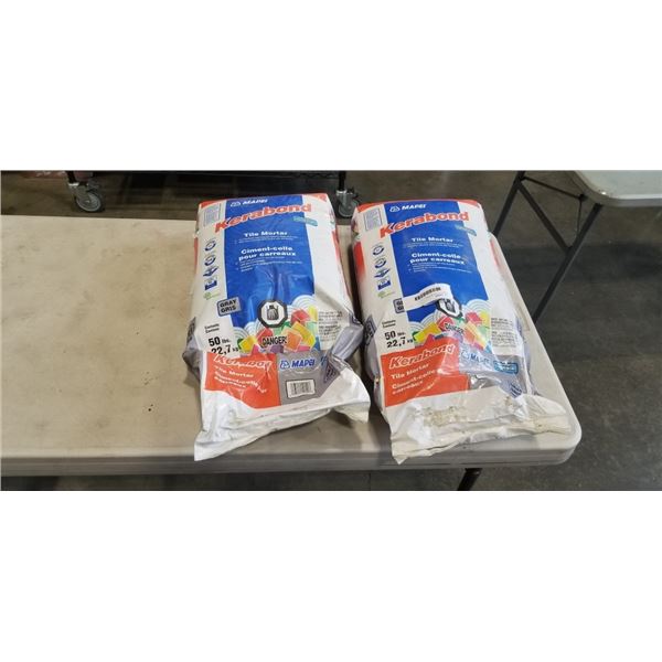 2 BAGS OF TILE MORTER