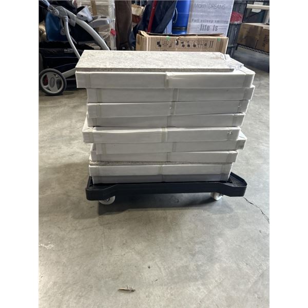 AVENZO TRAVERTINE STONE TILE 12X24, 9 PACKS OF 4 TILES
