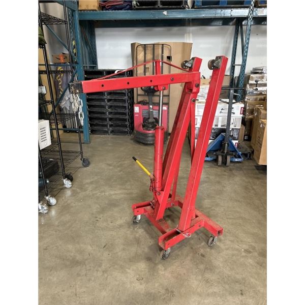 RED 2 TON HYDRAULIC ENGINE HOIST