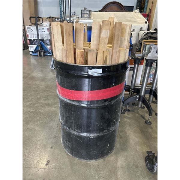BARREL FULL OF HEMLOCK WOOD