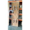 Image 2 : 2 8FT FOLDING WOOD MARKET TABLE, ONE HAS HOLE FOR SINK OTHER HAS NOTCH