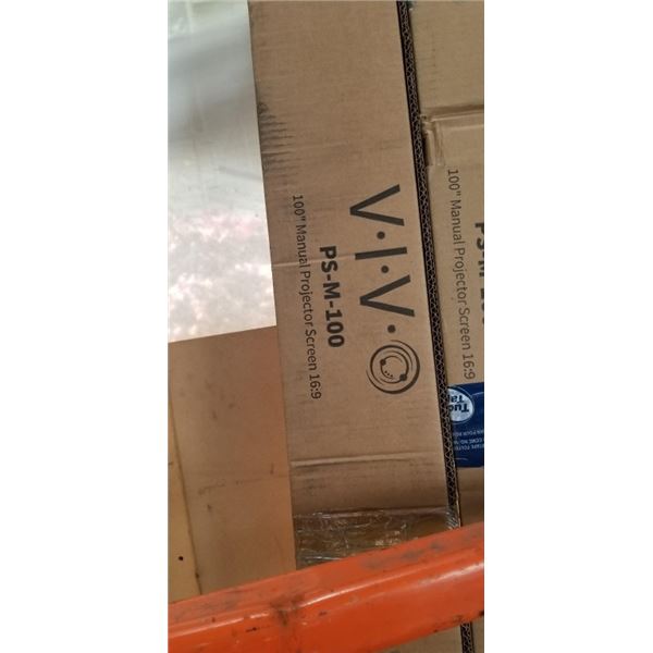 VIVO 100" MANUAL PROJECTOR SCREEN MODEL PS-M-100