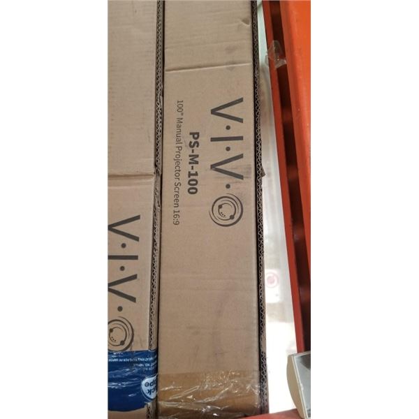 VIVO 100" MANUAL PROJECTOR SCREEN MODEL PS-M-100