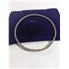 Image 1 : LARGE TWISTED STERLING SILVER BANGLE 3 HALLMARKS, 11 GR WEIGHT