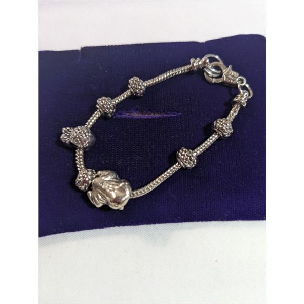 PANDORA STYLE SILVER BRACELET