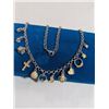 Image 2 : SILVER PLATED CHARMS CHAIN NECKLACE