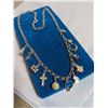 Image 3 : SILVER PLATED CHARMS CHAIN NECKLACE