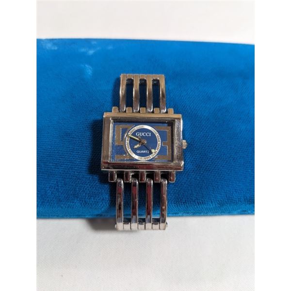 GUCCI LADIES QUARTZ WATCH, BATTERY REQUIRED, UNAUTHENTICATED