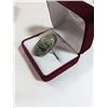 Image 3 : VINTAGE STERLING SILVER W/ LACE AGATE STONE RING
