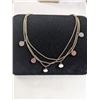 Image 1 : VINTAGE TRIPLE STRAND SILVER NECKLACE