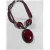 Image 1 : INDIAN SILVER W/ STONES NECKLACE