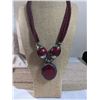 Image 2 : INDIAN SILVER W/ STONES NECKLACE