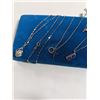 Image 2 : SILVER PLATED W/ PENDANTS CHAINS NECKLACES