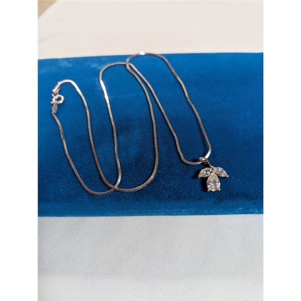 925 STERLING SILVER CHAIN W/ PENDANT NECKLACE