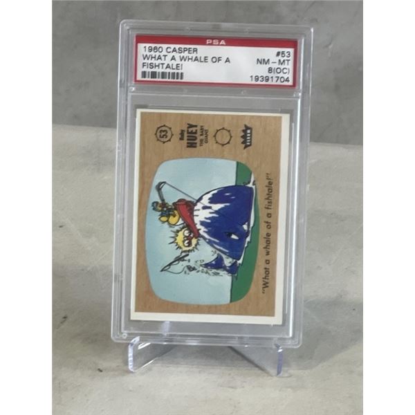 1960 CASPER / BABY HUEY BUBBLE GUM CARD - GRADED PSA 8