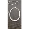 Image 3 : 4 NECKLACES, PEARLS AND SHELLS