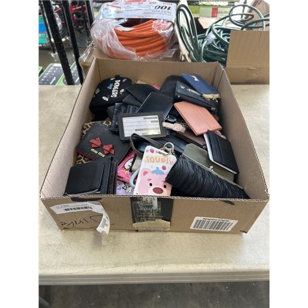 LARGE LOT OF ASSORTED WALLETS, ID HOLDERS ETC