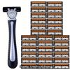 Image 1 : NEW 32 PIECE STAINLESS STEEL SHAVING BLADES SET INCLUDING TWO HANDLES