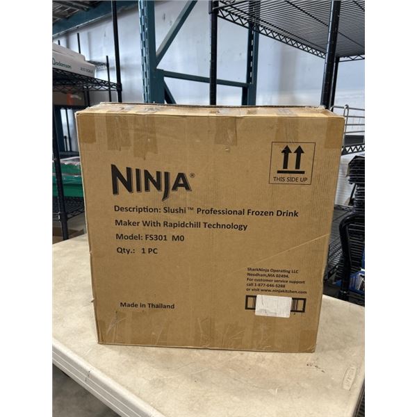 ONLINE RETURN NINJA SLUSHI PROFESSIONAL FROZEN DRINKER MAKER WITH RAPIDCHILL TECHNOLOGY. UNTESTED. A