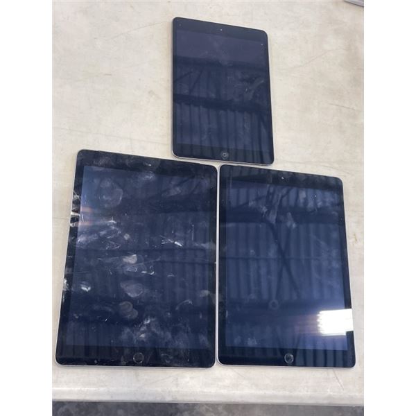 3 IPADS. MODELS A1490 AND TWO A1823