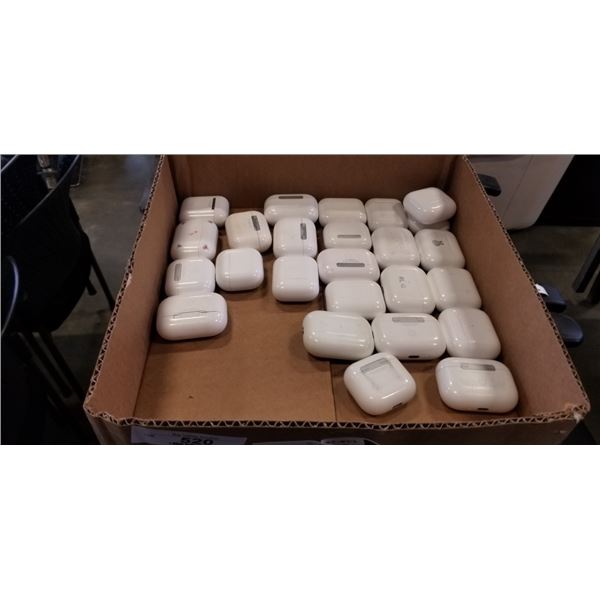 25 UNTESTED AIRPODS CASES. EITHER EMPTY OR HAVE 1 EAR BUD