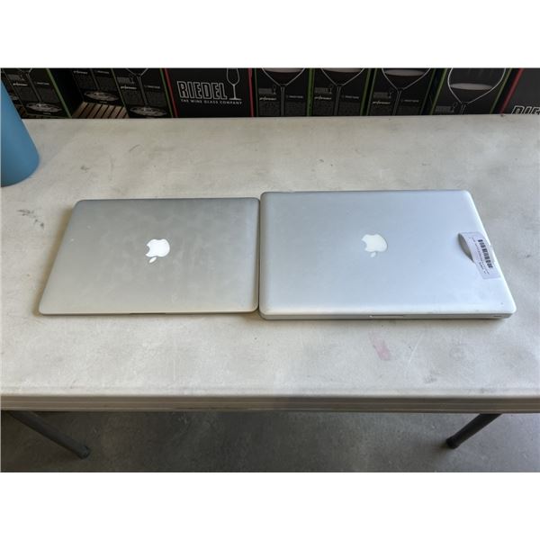 MACBOOK AIR AND MACBOOK PRO. MODEL A1466 AND MODEL A1286. CONDITION UNKNOWN