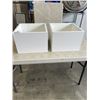 Image 1 : 2 WHITE CUBE SHELVES