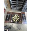 Image 1 : DART BOARD IN PROTECTIVE CABINET