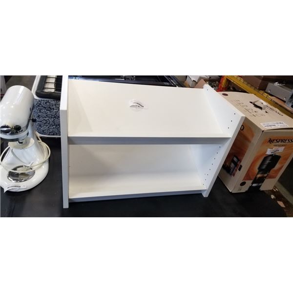 WHITE 2 TIER SHOE SHELF