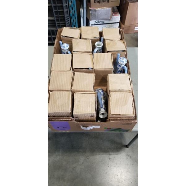 TRAY OF NEW PORCELAIN VASES