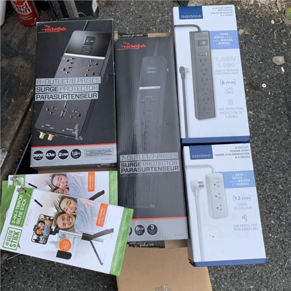 BOX OF VARIOUS ELECTRONICS MSRP  $200