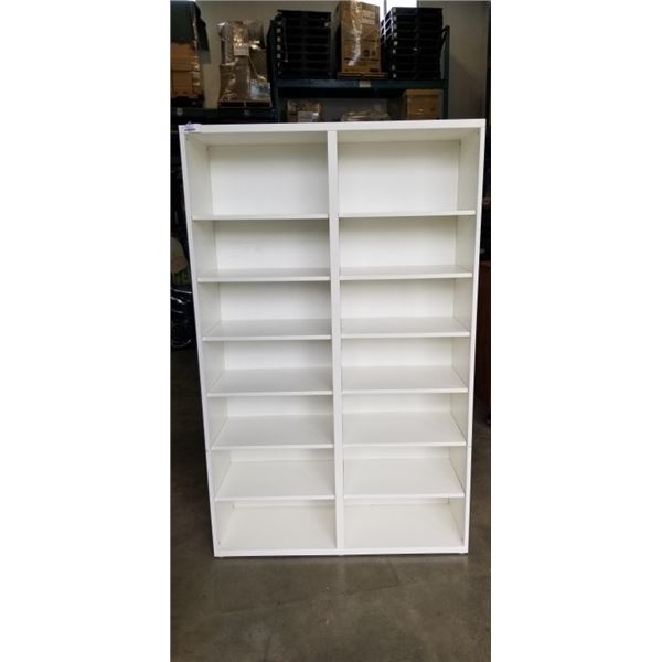 48 INCH WIDE DOUBLE COLUMN BOOKSHELF