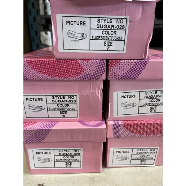 5 NEW PAIRS OF LADIES SLIP ON SHOES