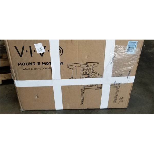 VIVO WHITE ELECTRIC TV WALL MOUNT