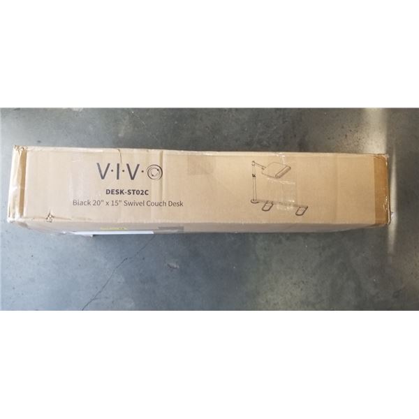 VIVO BLACK 20" X 15" SWIVEL COUCH DESK