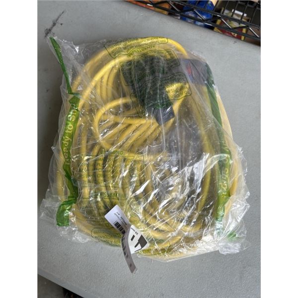 APPROX 200 FEET HEAVY DUTY YELLOW 3 OUTLET EXTENSION CORD. 12AWG/3C