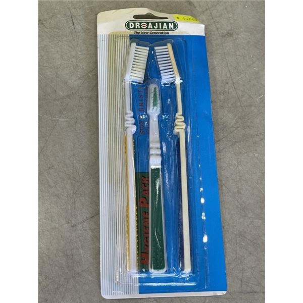 MILK CRATE OF DROAJIAN TOOTHBRUSHES