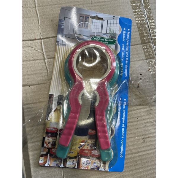 NEW CASE OF EASY GRIP CAN OPENERS, 2 PACKS