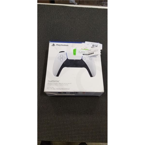 PS5 WHITE DUALSENSE WIRELESS CONTROLLER - TESTED WORKING, RETAIL $94